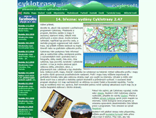 Tablet Screenshot of cyklotrasy.info